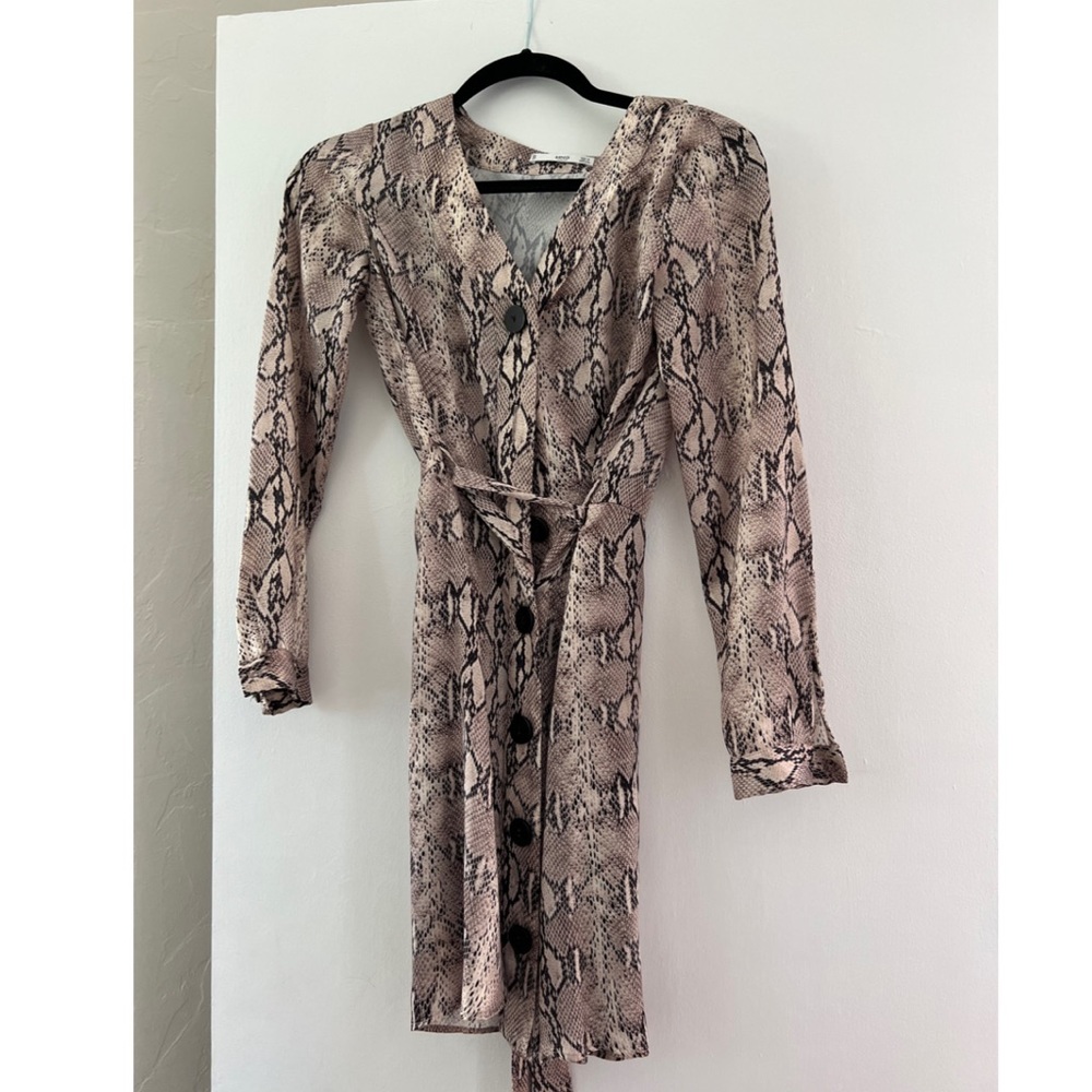 Mango animal print dress